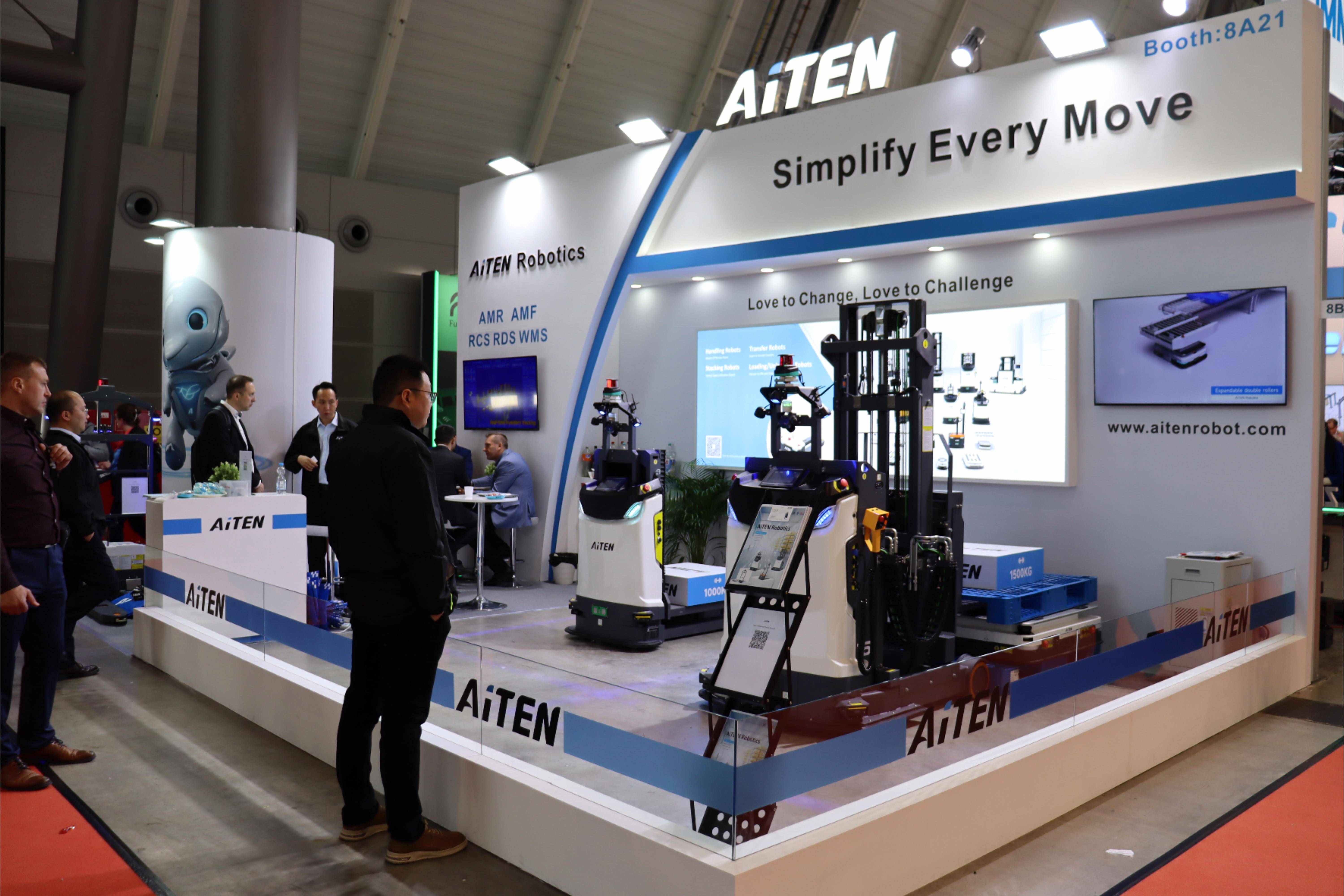 AiTEN丨LogiMAT 2025圆满收官：五款智能叉车全球首秀